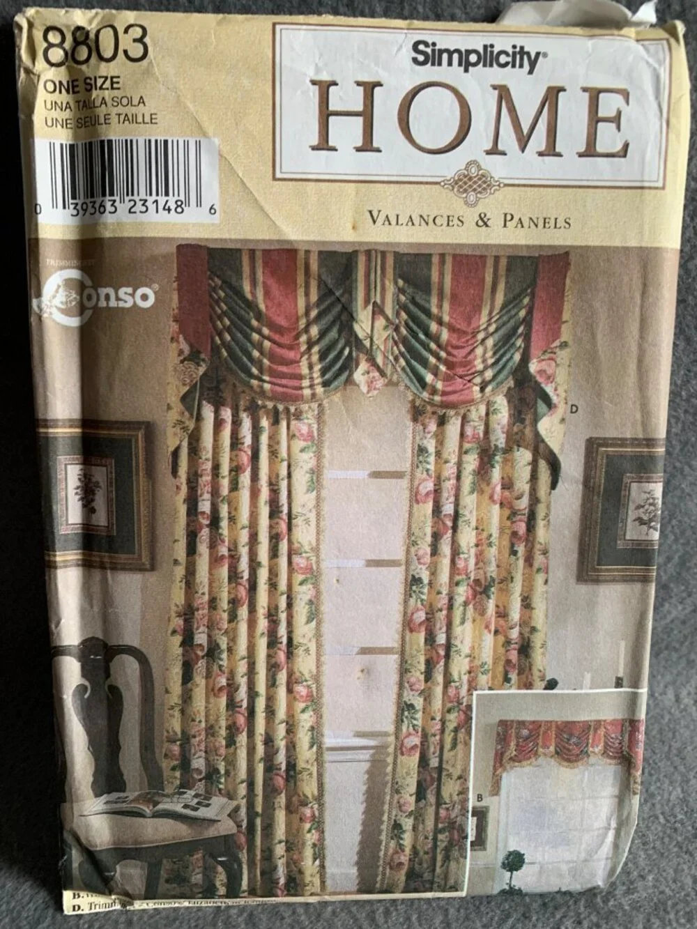 Simplicity Window Treatments Curtains Sewing Pattern 8803 - Uncut